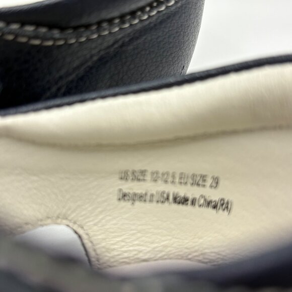 Pediped Boys Navy Leather Sandals Size 29 With Arch Support Flexible Sole - Picture 9 of 9